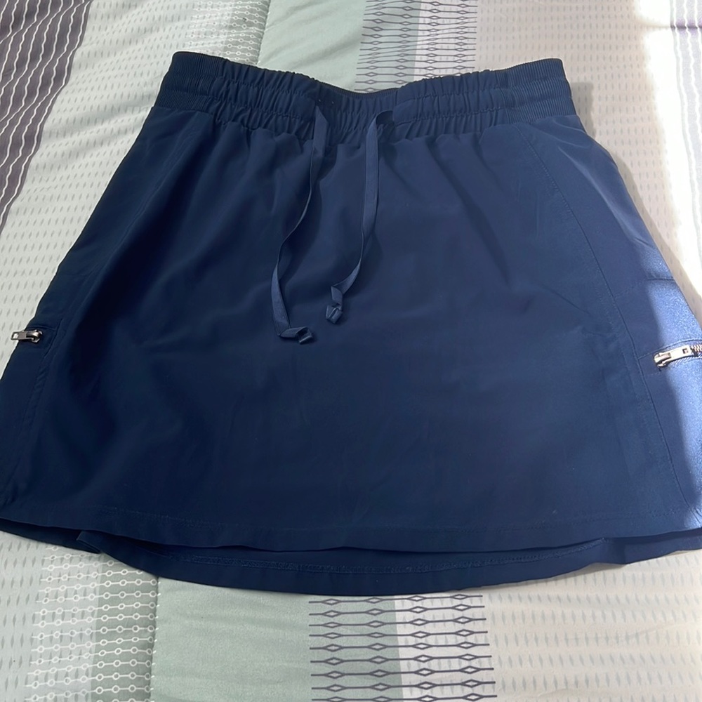 Kyodan navy skirt with built in athletic shorts size small